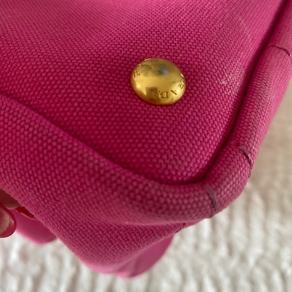Prada Canapa Canvas Tote. Small size. EUC - Picture 11 of 14